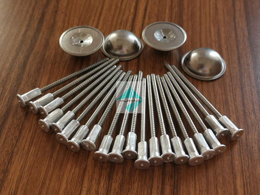 Stainless Steel CD Welding Nails, 3mm BIMetallic Insulation Pins With Aluminum Weld Base Fix Self Locking Washers