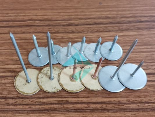 2.7mm X 30MM Length Capacitor Discharge Cupped Head Weld Pins With Insulated Treatment base washer