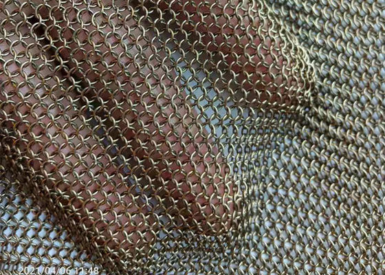 Welded 0.53mm Wire Diameter Chain Mail Mesh For Security Gloves Clothes