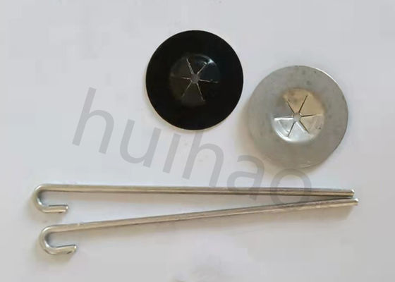 Aluminum J Hook 95mm Pin Solar Panel Clips Bird Guard With Self Locking Washer