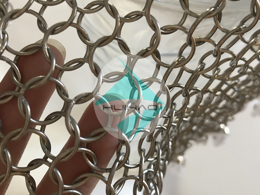 Polished Weld 1.2mm X12mm Stainless Steel Ring Mesh Round For Animal Protection Fence