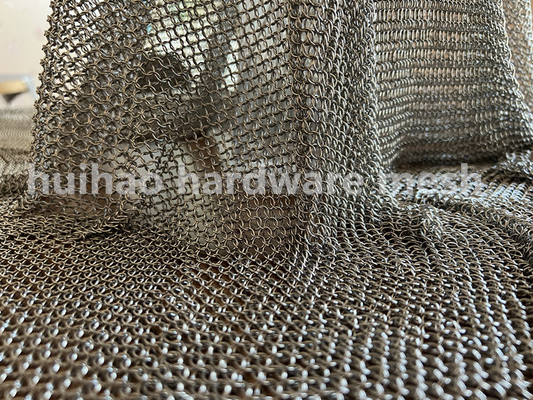 7mm Od Stainless Steel Mesh Curtain Chain Mail Small Ring For Wall