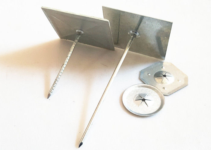 Square Type Self Adhesive Insulation Pins 2" x 2" To Fixing Thermal Barrier