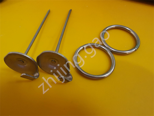 304 Stainless Steel Lacing Anchors To Connect Insulation Blankets