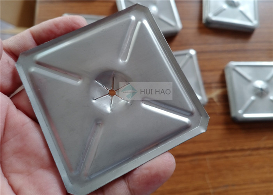 2-1/2" Square Self Locking Washers Stainless Steel Material Used To Fasten Insulation Material