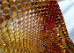 4x4mm Aluminium Metal Flake Fabric In Gold Used As Auxiliary Material