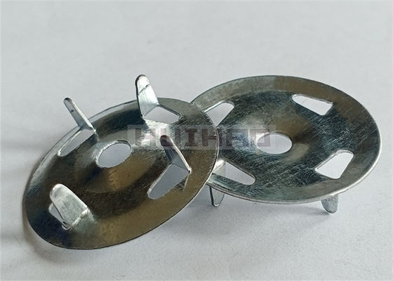 Galvanized Steel 4-Claw Tile Backer Board Washers 1-1/4" Used For Secure Insulation Boards