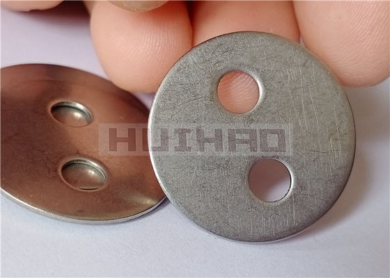 Stainless Steel 2 Hole Lacing Washers 25mm Used For The Fabrication Of Removable Insulation Covers