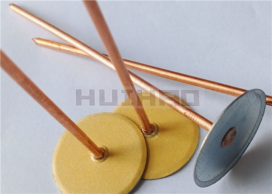 Copper Plated Mild Steel Cuphead Weld Pins For Insulation 2.7mm