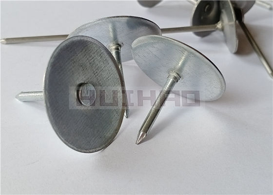 1&quot; Galvanized Steel Cupped Head Weld Pins With Beveled Head For Duct Liner Stud Welding