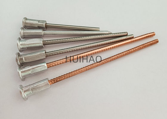 Copper Coated / Galvanized Steel Bimetallic Weld Pins With Self Locking Washer