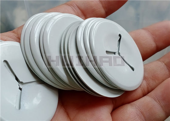 Mild Steel Insulation Clips With White Color Coating To Fix Insulation Pins