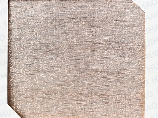 Glass Laminated Brass Wire Fabric For Architectural Facade Cladding
