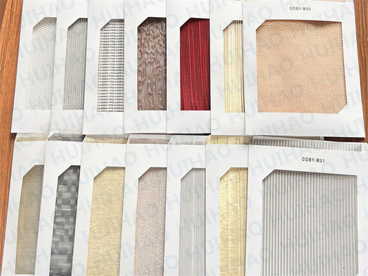 Wall Covering Art Glass With Plain Woven Mesh Interlayer