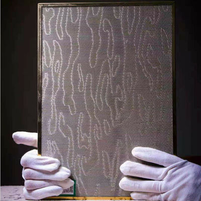 Decorative Security Fabric Laminated Glass For Luxury Spaces