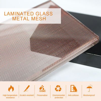 Decorative Security Fabric Laminated Glass For Luxury Spaces