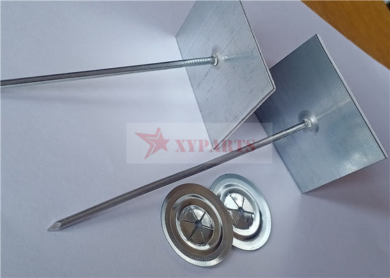 63.5mm Galvanized Steel Self Stick Insulation Pins To Install Foam Insulation Panels