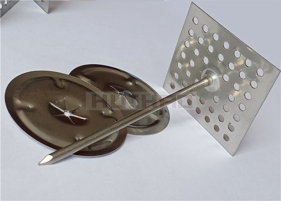 2-1/2" Stainless Steel Perforated Insulation Fixing Pins For Attaching Insulation Materials