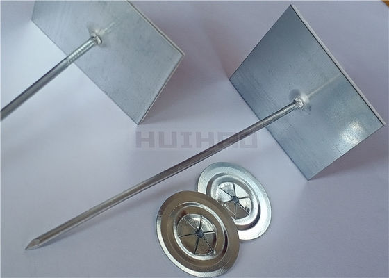 Galvanized Steel Self Adhesive Insulation Hangers 12 Gauge For Rockwool