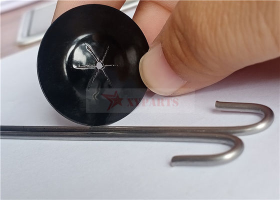 30mm Stainless Steel Self Locking Washers Double Side Black Coating To Fasten Solar Panel Clips