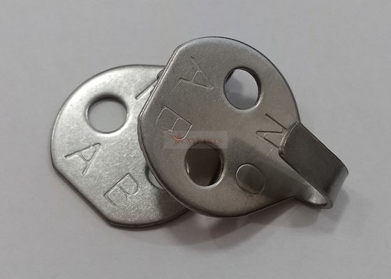 Stainless Steel 7/8" Diameter Lacing Hook Washers With Two Holes