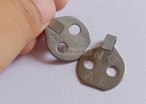 Stainless Steel 7/8" Diameter Lacing Hook Washers With Two Holes