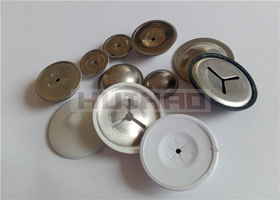 12 Gauge Aluminum Dome Cap 1-1/2" With Stainless Steel Self Locking Washer Inserted