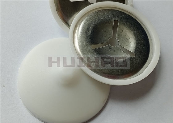 Stainless Steel Self Locking Dome Washers 40mm With Plastic Caps For Marine Insulation Fastening