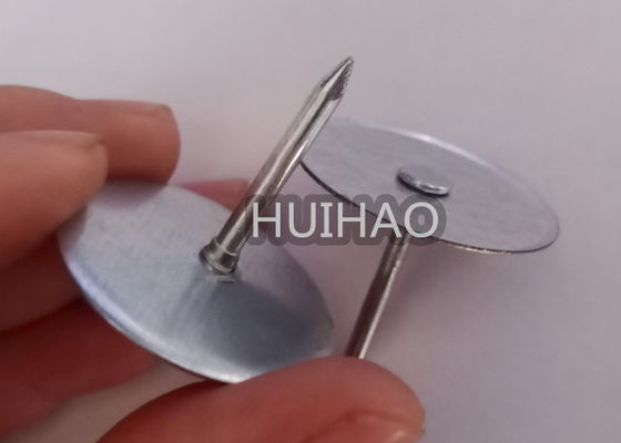 1" Length Galvanised Cup Head Capacitor Discharge Cd Weld Pins With Paper Washer
