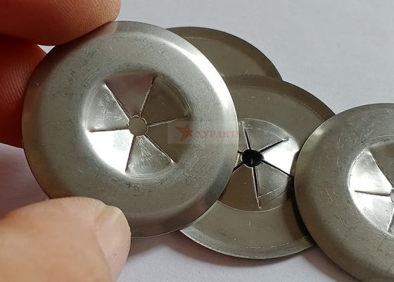 1-1/2" Round Self Lock Washers Stainless Steel Used To Secure Board Or Batt Insulation