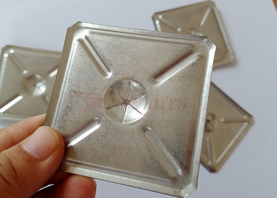 Stainless Steel Square Self Locking Washers 2-1/2" Used To Fix Insulation Pins