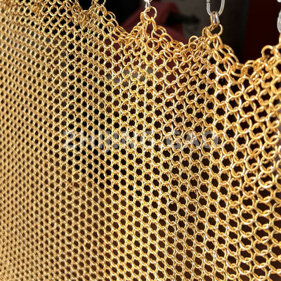 Gold Color Alphamesh Ring Mesh 12 Mm