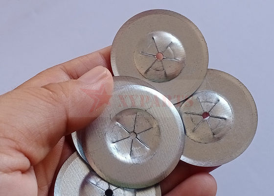 1-1/2" Round Self Locking Washers Used In Conjunction With Insulation Pins