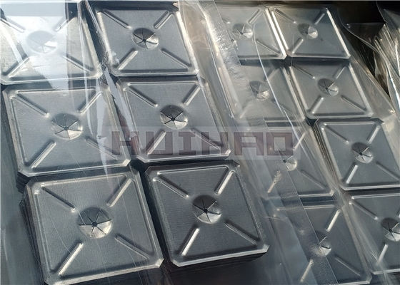 Galvanized Steel 2.5" Self Locking Washers Square Type Installed Onto Insulation Pins