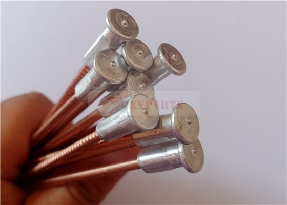 Ship Building M3x90mm Bimetallic Cd Pins With Aluminum Base Copper Coat Steel Nail