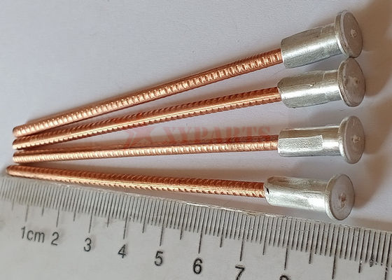 3x90mm Copper Coated Steel Bi-Metallic Cd Welding Pins With Aluminum Weld Base