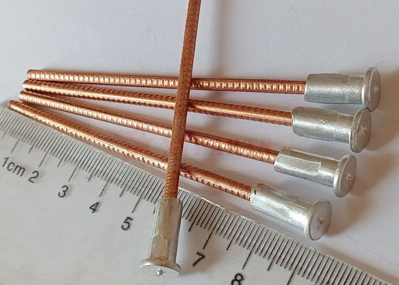 3x90mm Copper Coated Steel Bi-Metallic Cd Welding Pins With Aluminum Weld Base