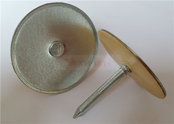 1&quot; Cup Head Weld Pins With Insulated Paper For Fastening Insulation Onto Steel Duct Work