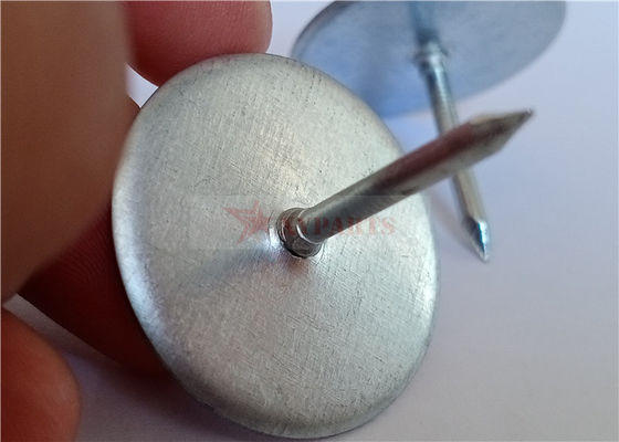 2.7mm Galvanized Steel Cup Head Insulation Pins Applied With A Capacitor Discharge Stud Welder