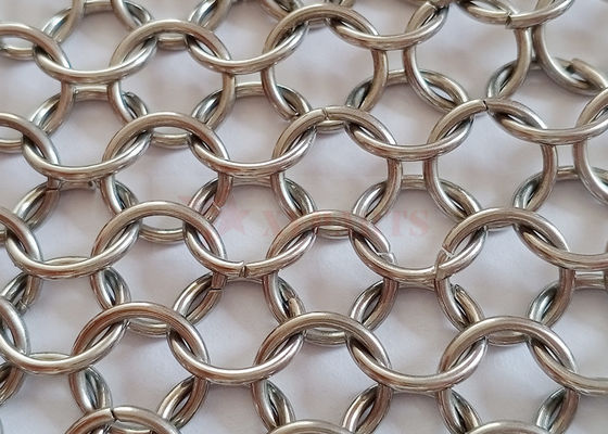 12 Mm Hanging Stainless Steel Chainmail Curtain For Exterior Wall Cladding