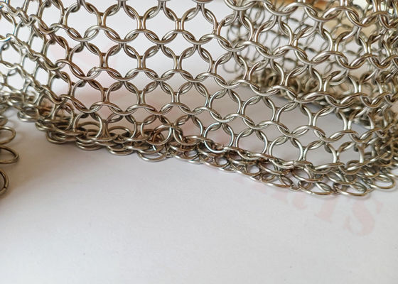 Stainless Steel 1.2x10mm Metal Ring Mesh for Exterior Decoration and Architectural Design