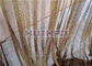 0.53x3.81mm Stainless Steel Metal Ring Mesh Brass Color For String Curtains
