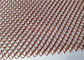 Copper Color Metal Coil Curtain 8x8mm Used As Room Dividers For Internal Decoration