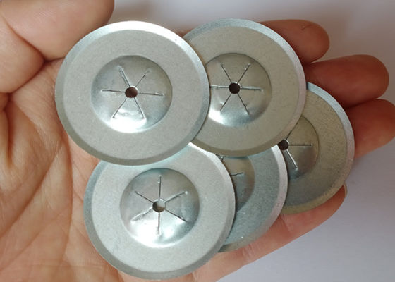 1.5 Inch Galvanized Steel Insulation Self Locking Washer For Fixing Insulation Pins