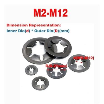 65 Manganese Steel Belleville Spring Circlip Bearing Washer M2-M12