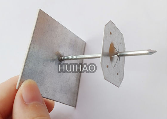 Galvanized Steel Self Adhesive Stick Pins 60mm Insulation Hanger