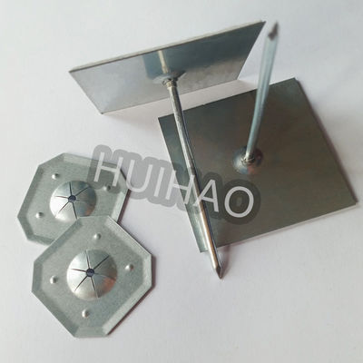 Galvanized Steel Self Adhesive Insulation Hanger Pins For Rockwool Board