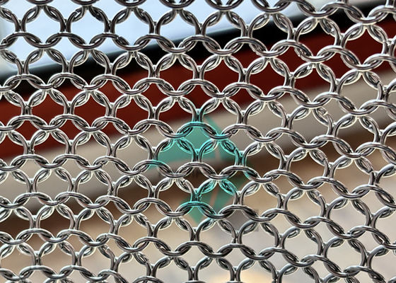 1.2x10mm Stainless Steel Metal Ring Mesh Drapery For Decoration