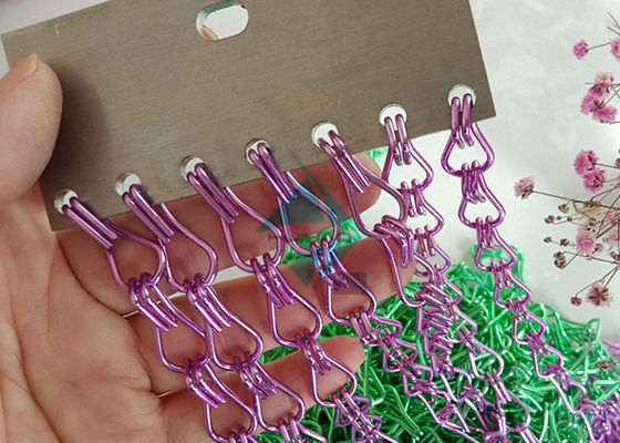 Anodized Aluminum Door Chain Fly Curtain With Different Colors