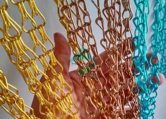 Anodized Aluminum Door Chain Fly Curtain With Different Colors